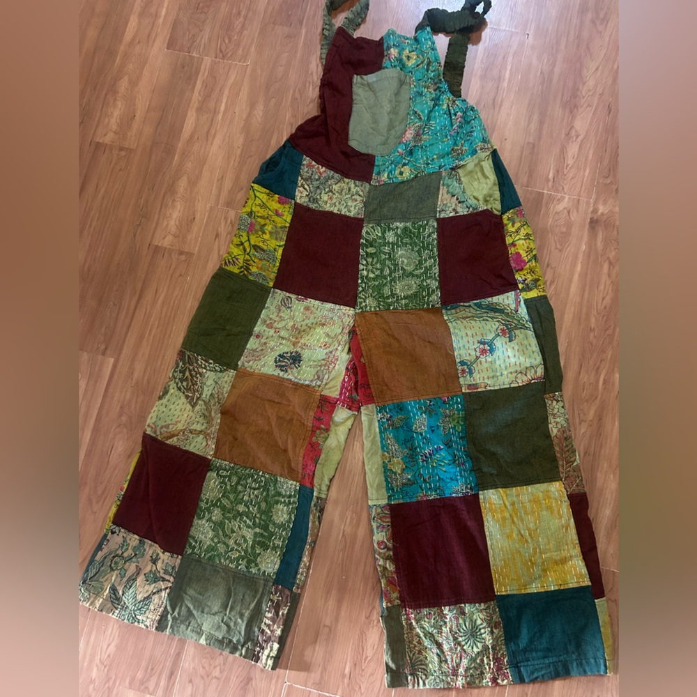Patchwork Overalls - image 1